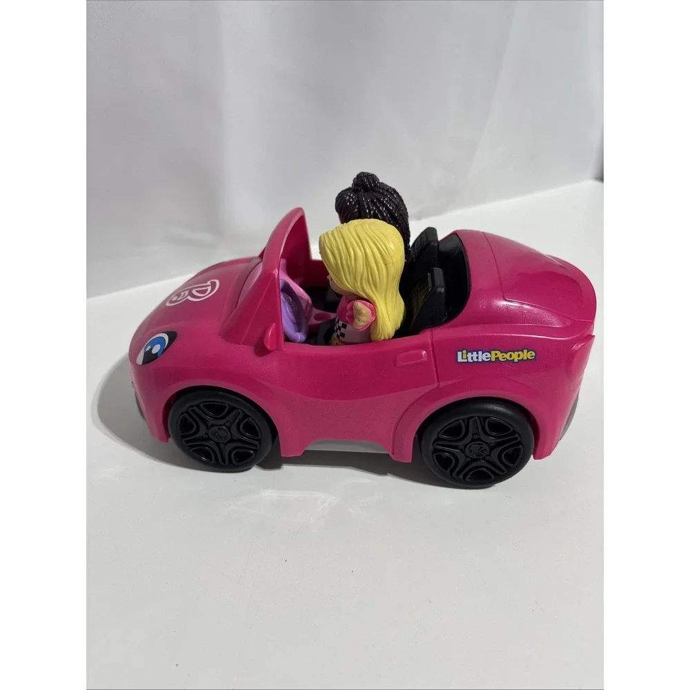 Fisher Price Little People BARBIE Talking Car Tested And‎ Working & 2 Figures